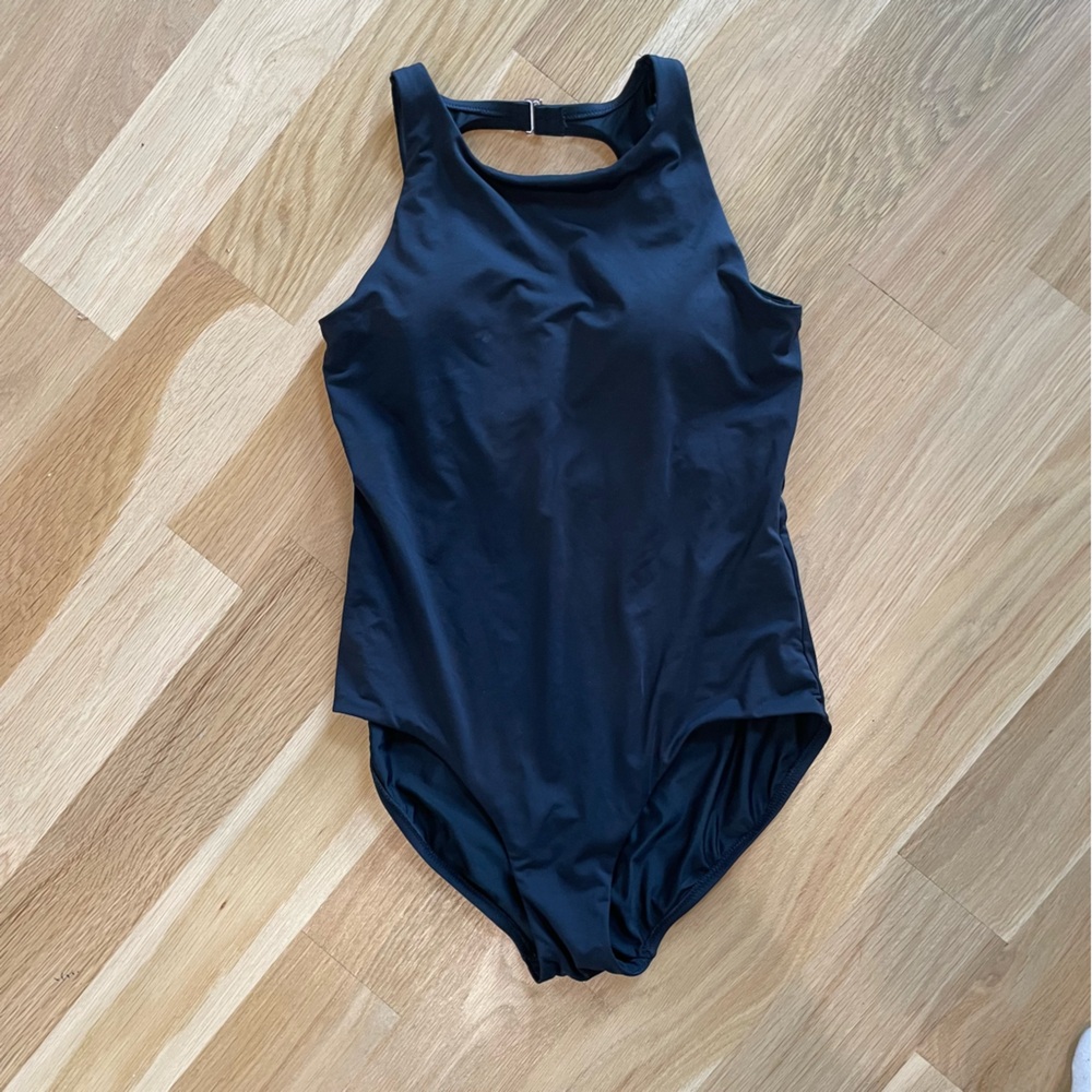 Calia High Neck Open Back One Piece